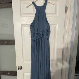 Davids bridal high neck chiffon size 14 bridesmaid dress